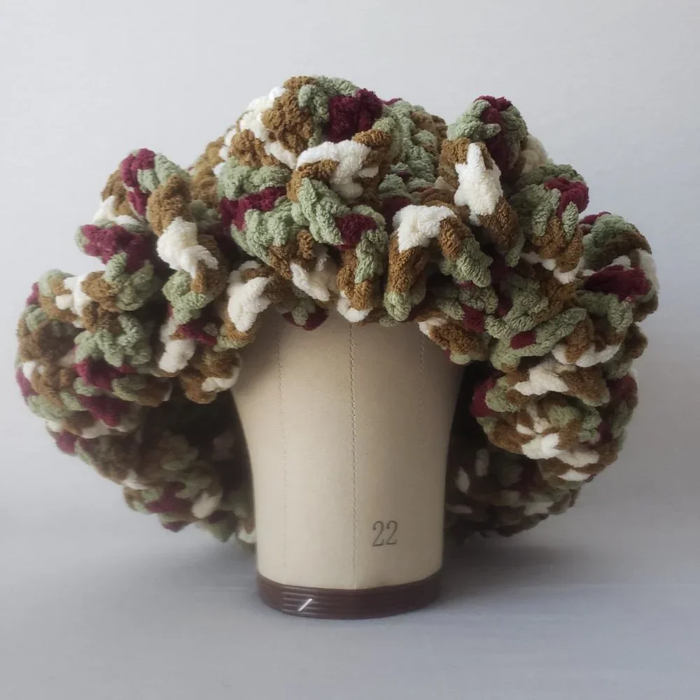 Fall Multicolor Ruffle Hat - Picture 2 of 5
